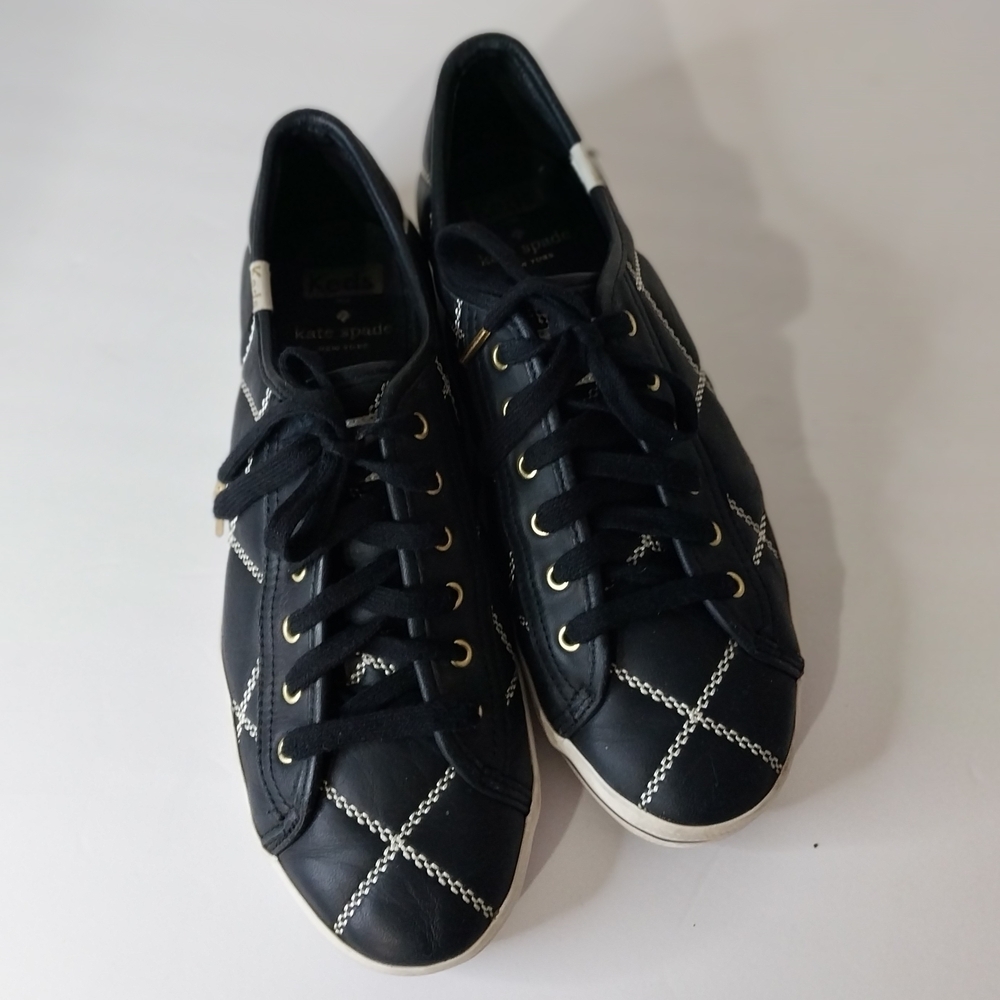 KATE SPADE  Shoes Sneakers Size 8.5 Women's  Black Stitching